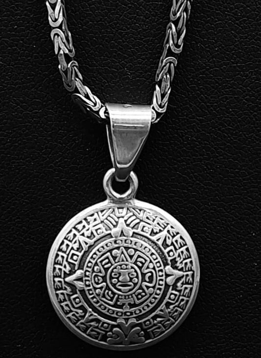 DIJE PLATA LEY 925 , CALENDARIO AZTECA