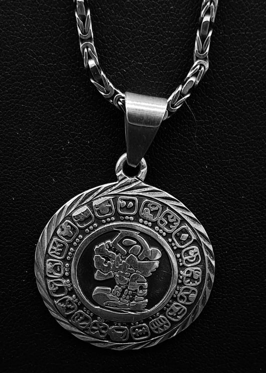 DIJE PLA LEY 925, CALENDARIO MAYA DIAMANTADA