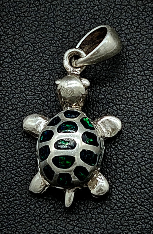Dije Plata Ley 925 Tortuga, vista frontal