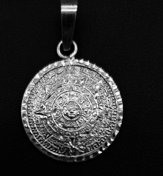 DIJE PLATA LEY 925 ,CALENDARIO AZTECA