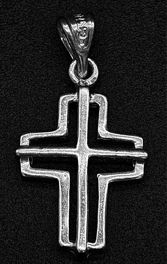 DIJE PLATA LEY 925, CRUZ