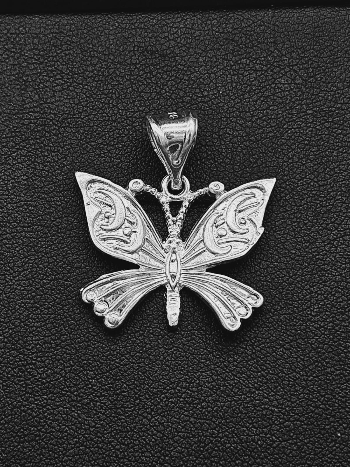 DIJE PLATA LEY 925, MARIPOSA
