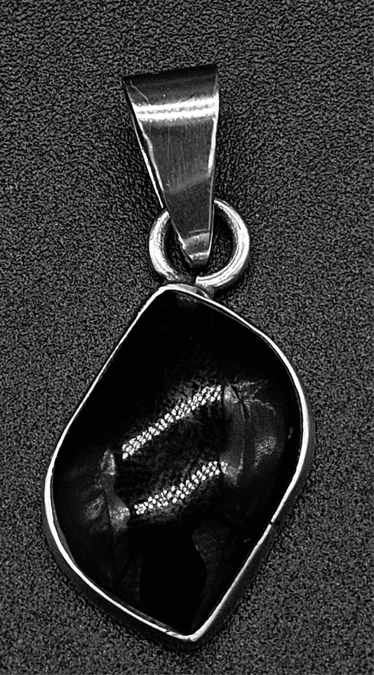 DIJE PLATA LEY 950 OBSIDIANA