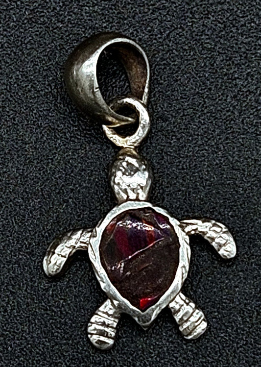 DIJE PLATA LEY 950 TORTUGA OPALO