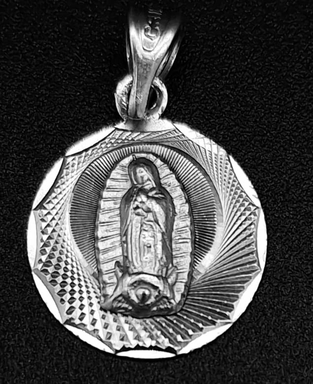 DIJE PLATA LEY 925 , VIRGEN DE GUADALUPE