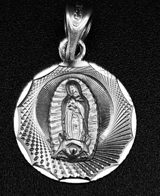 DIJE PLATA LEY 925 , VIRGEN DE GUADALUPE