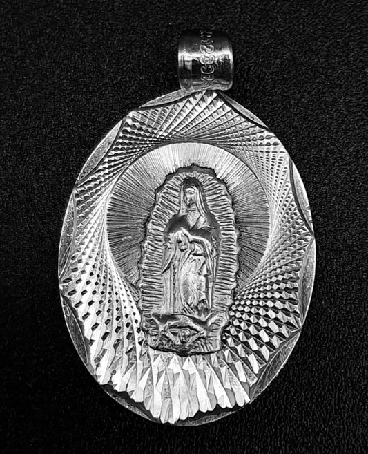 DIJE PLATA LEY 925,  VIRGEN DE GUADALUPE