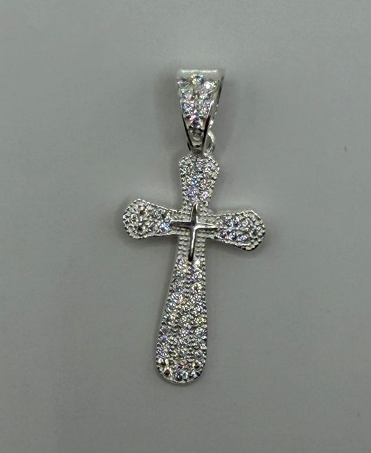 Dije Cruz con mini Zirconia Full