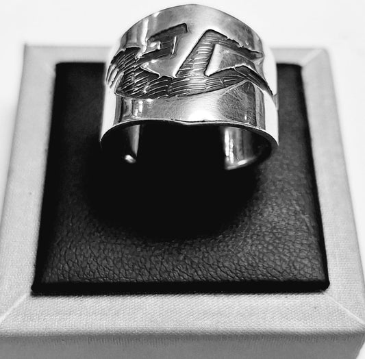 ANILLO KOKOPELLI EN PLATA LEY 925