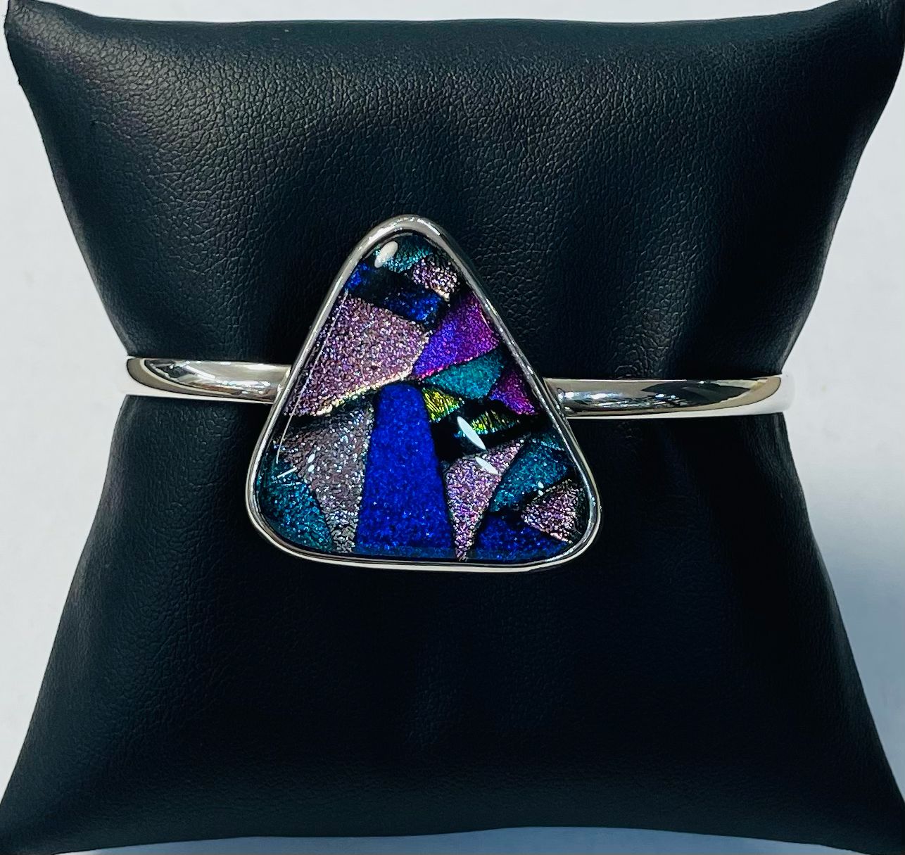 BRAZALETE CON DICROICO EN PLATA  LEY 925