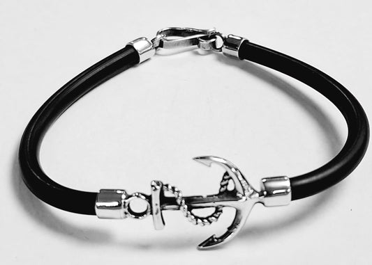 BRAZALETE EN PLATA LEY 925 CON CAHUCHO