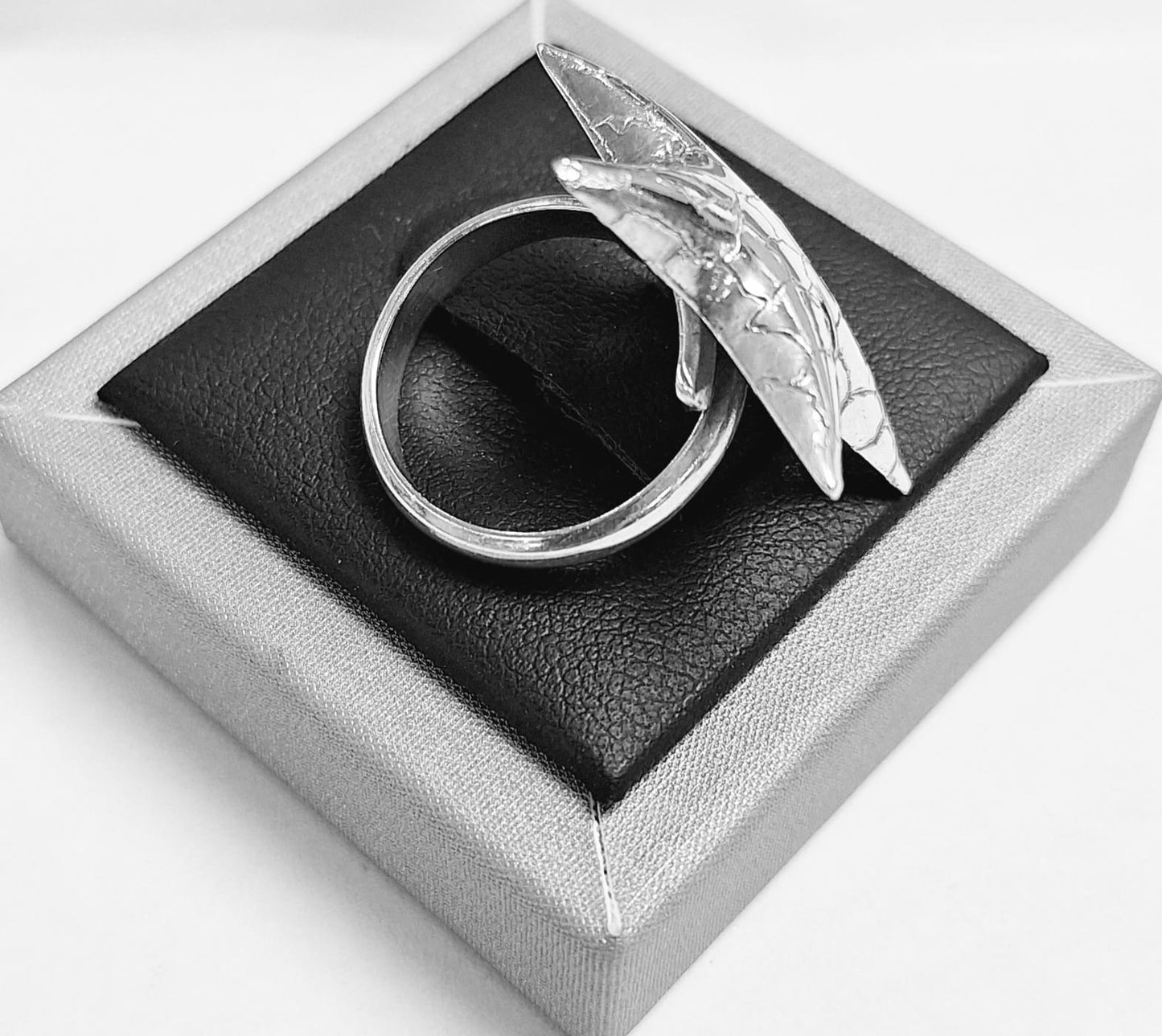ANILLO DIAMANTADA PLATA LEY 925