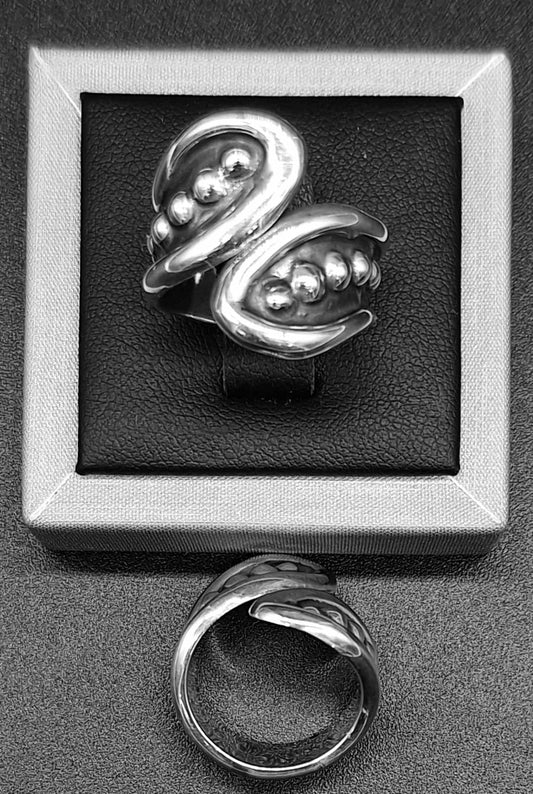 ANILLO PLATA LEY 925 , VINTAGE