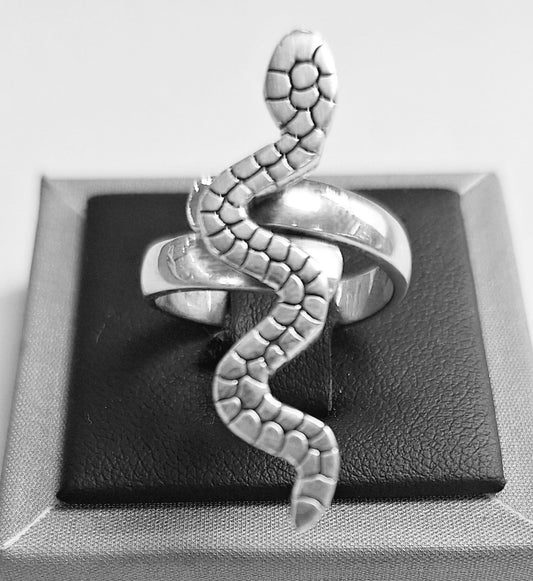 ANILLO SERPIENTE EN PLATA LEY 925