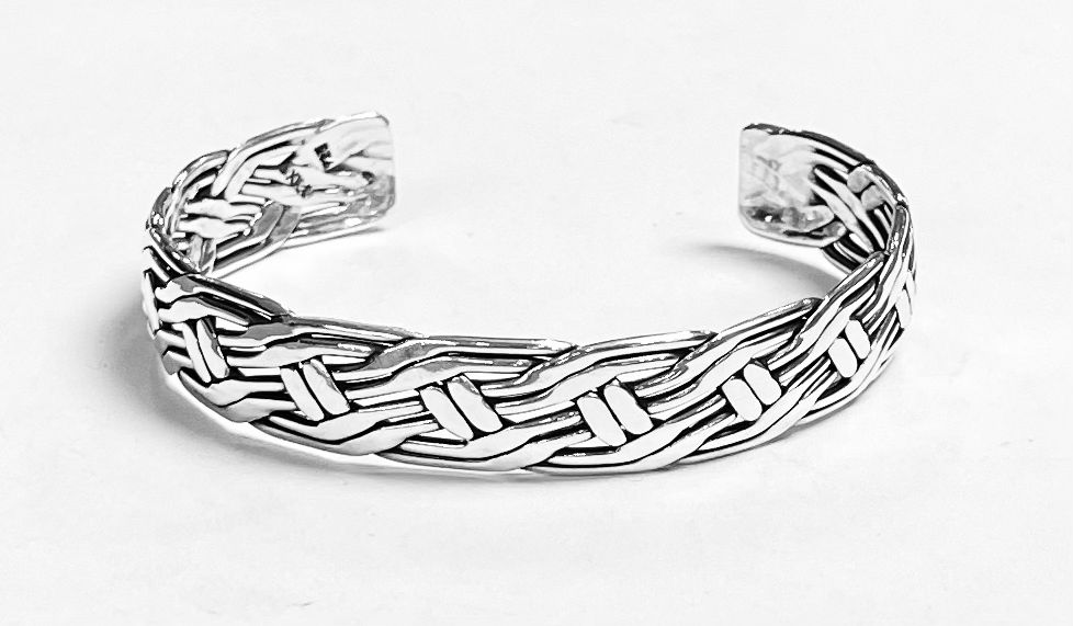 BRAZALETE TAPETILLO  EN PLATA LEY 925