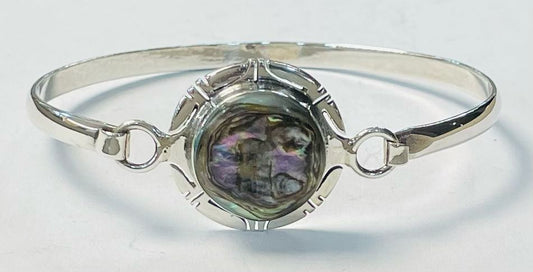 BRAZALETA CON CONCHA DE ABULON EN PLATA 925
