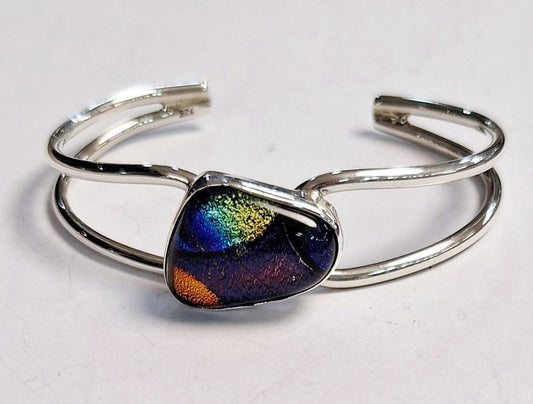 BRAZALETE CON DICROICO EN PLATA LEY 925