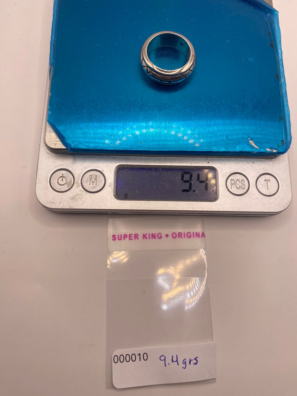 Anillo Giratorio de Plata 925 con Grabado Geométrico