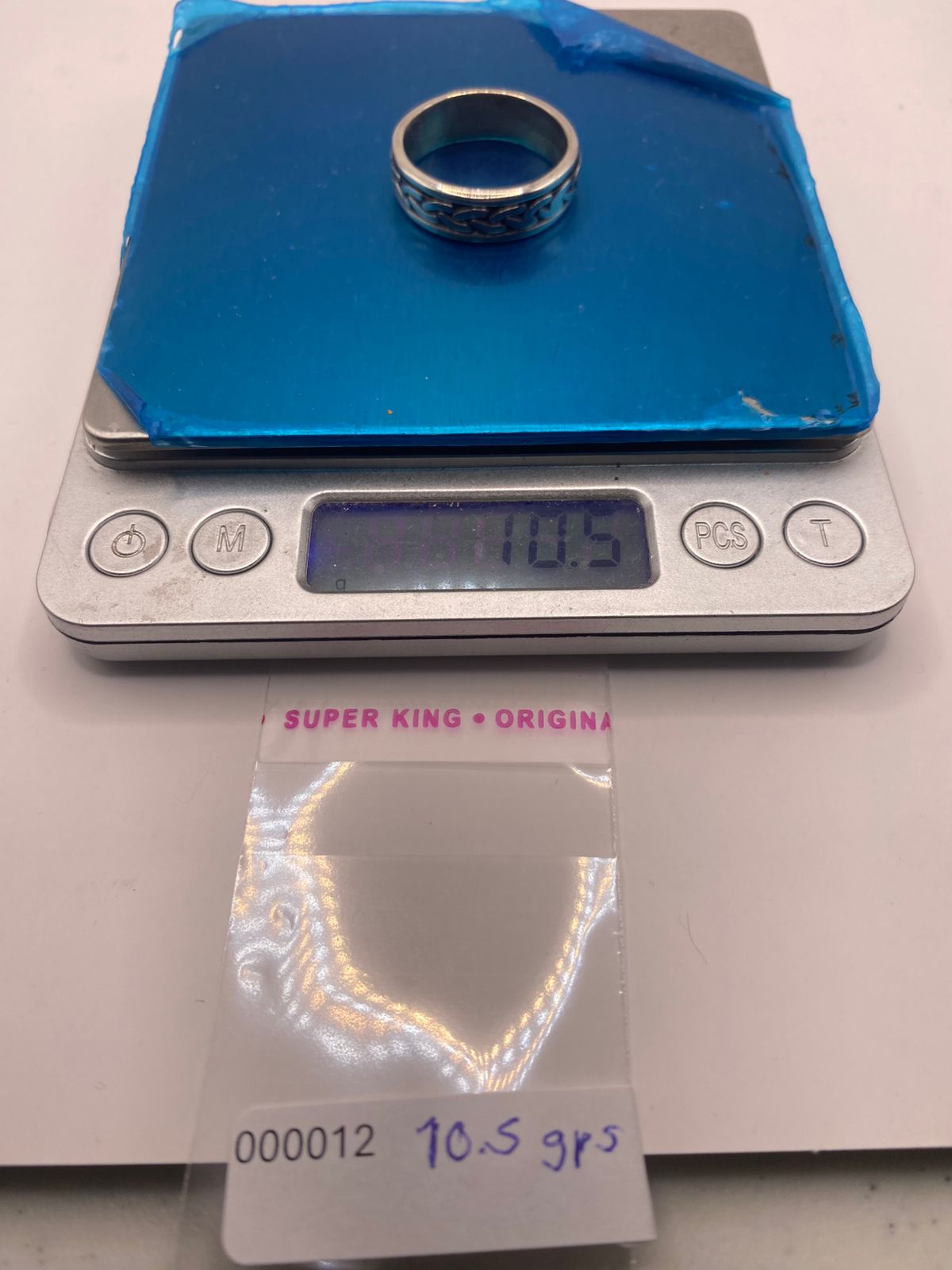 Anillo Giratorio de Plata 925 con Diseño de Cadena