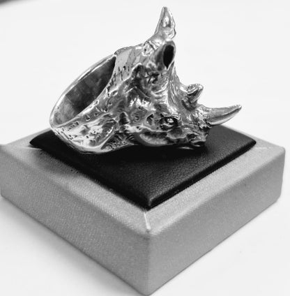 Anillo Rinoceronte en Plata Ley 925