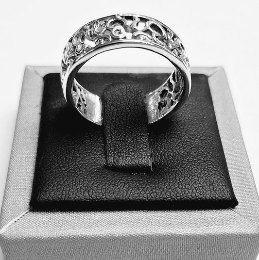 ANILLO SIMBOLO OM EN PLATA LEY 925