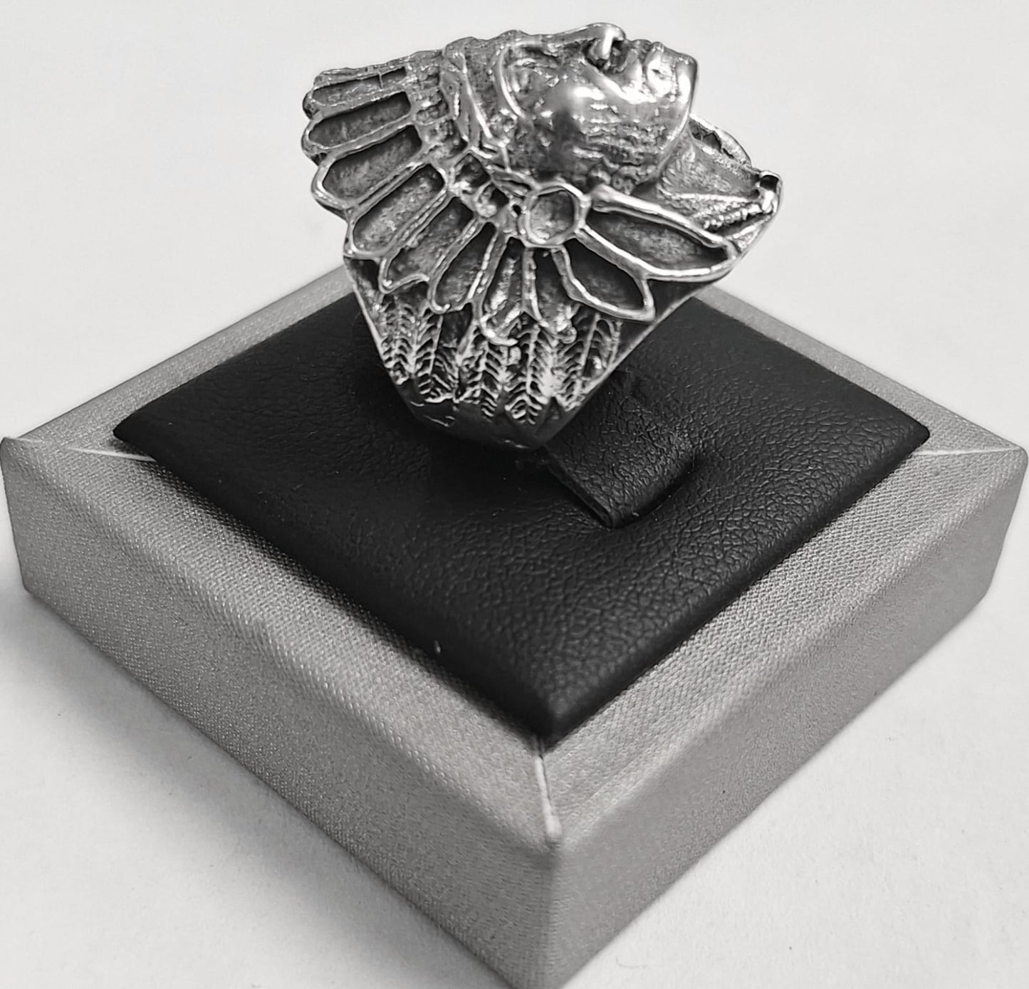 ANILLO INDIO EN PLATA LEY 925