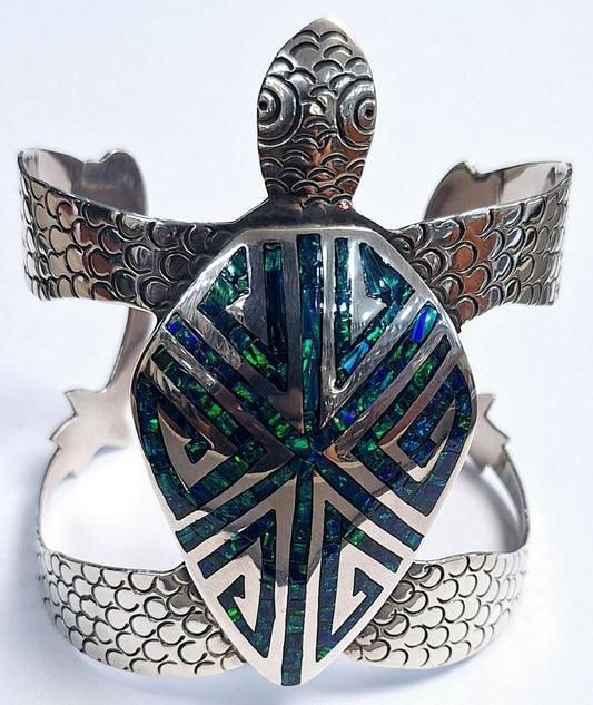 BRAZALETE CON OPALO  EN PLATA LEY 925