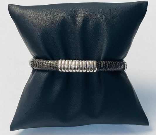 Brazalete en Plata Ley 925, vista frontal