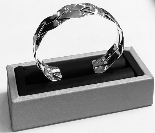 Brazalete en Plata Ley 925, vista frontal