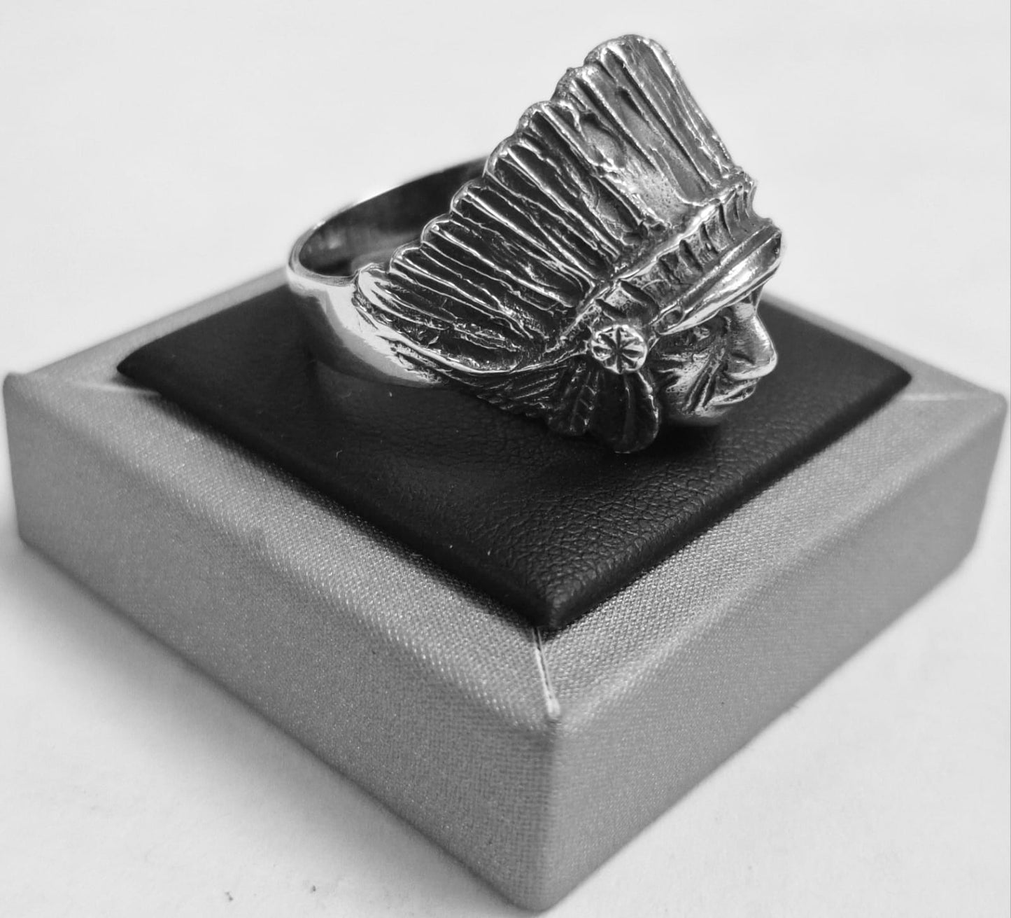 ANILLO INDIO EN PLATA LEY 925