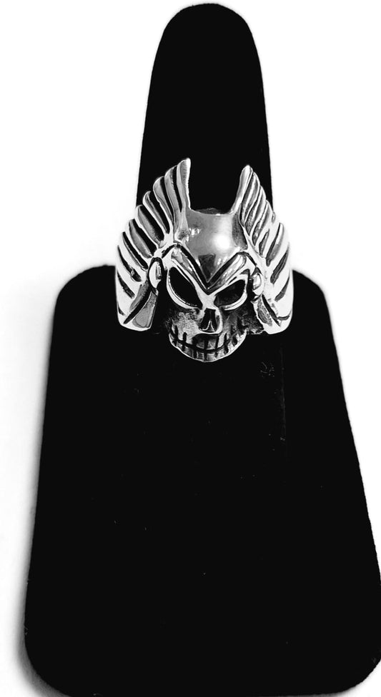 ANILLO CALAVERA EN PLATA EN 925