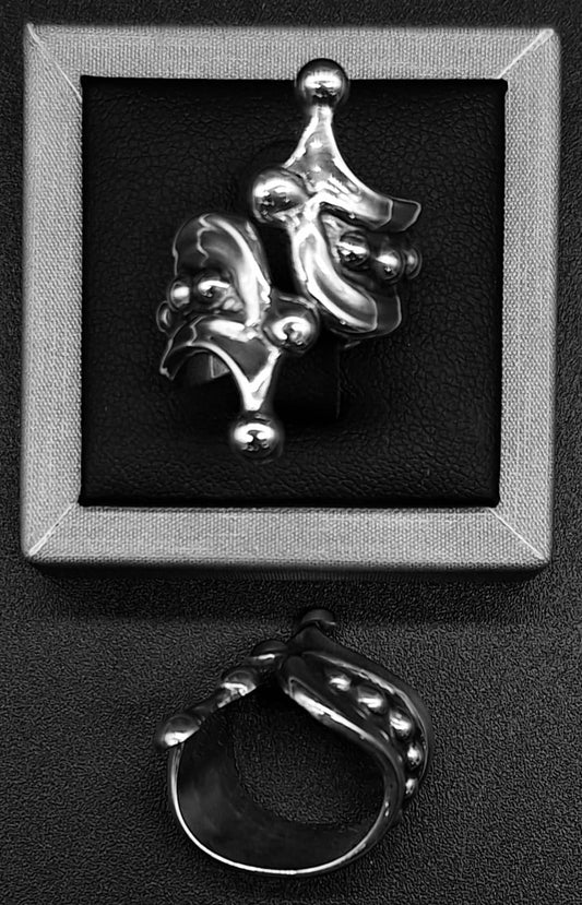 ANILLO PLATA LEY 925, VINTAGE