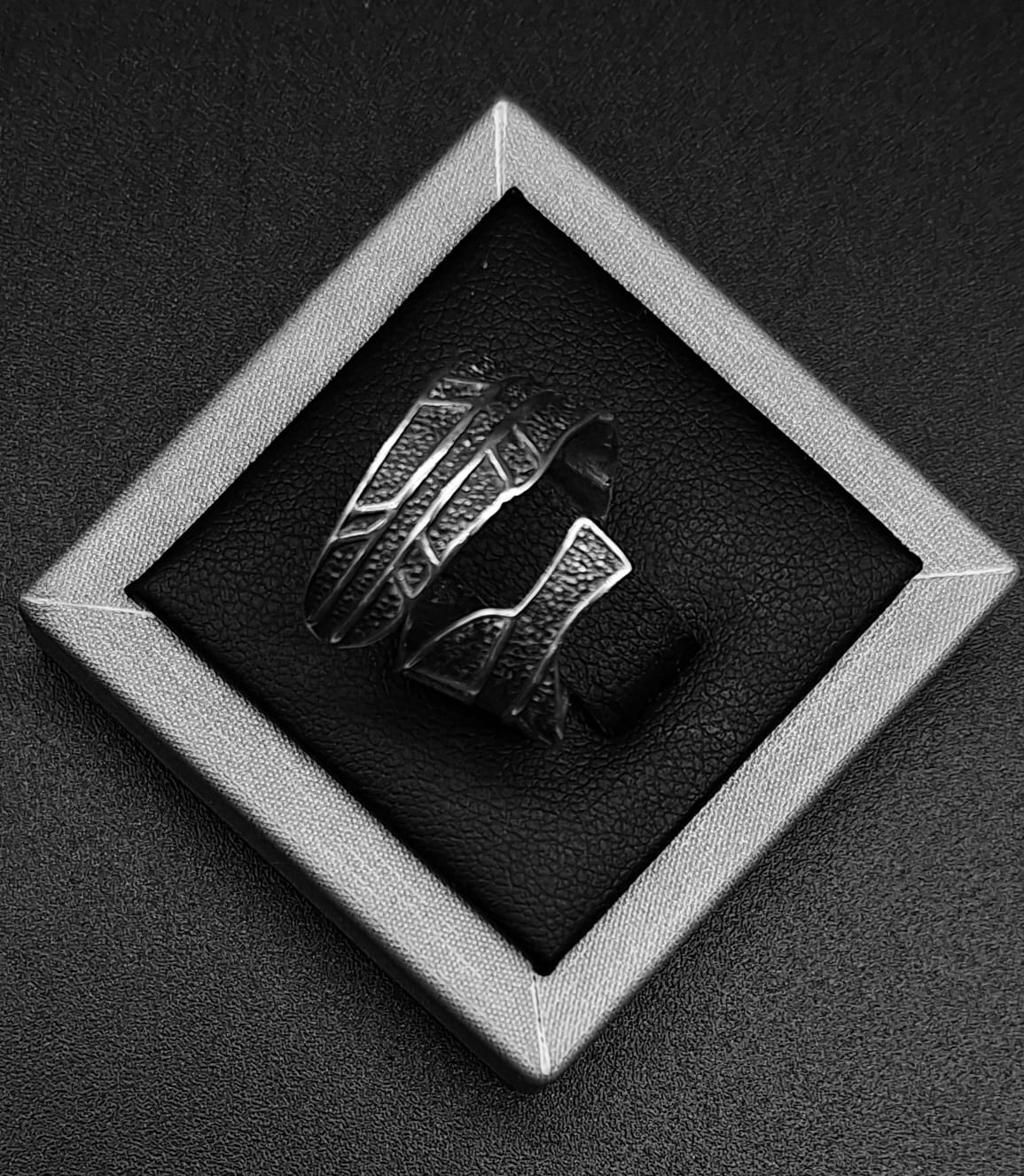 ANILLO PLATA LEY 925 , HOJA