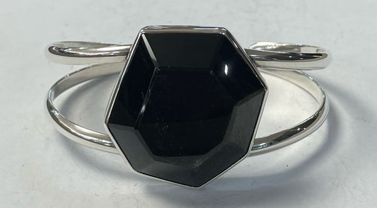 BRAZALETE CON OBSIDIANA EN PLATA LEY 950