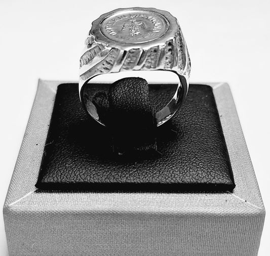 ANILLO MONEDA EN PLATA LEY 925