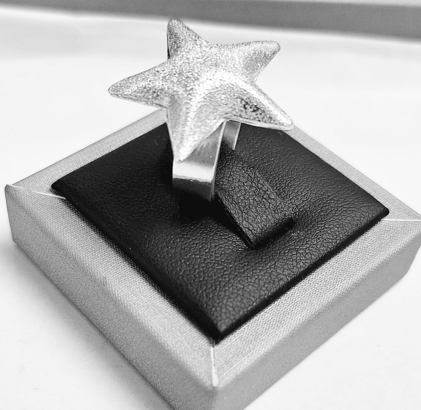 ANILLO DIAMANTADA PLATA LEY 925