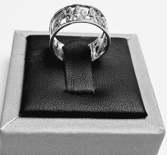 ANILLO DE LA SUERTE EN PLATA LEY 925