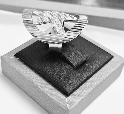 Anillo Diamanta Plata Ley 925
