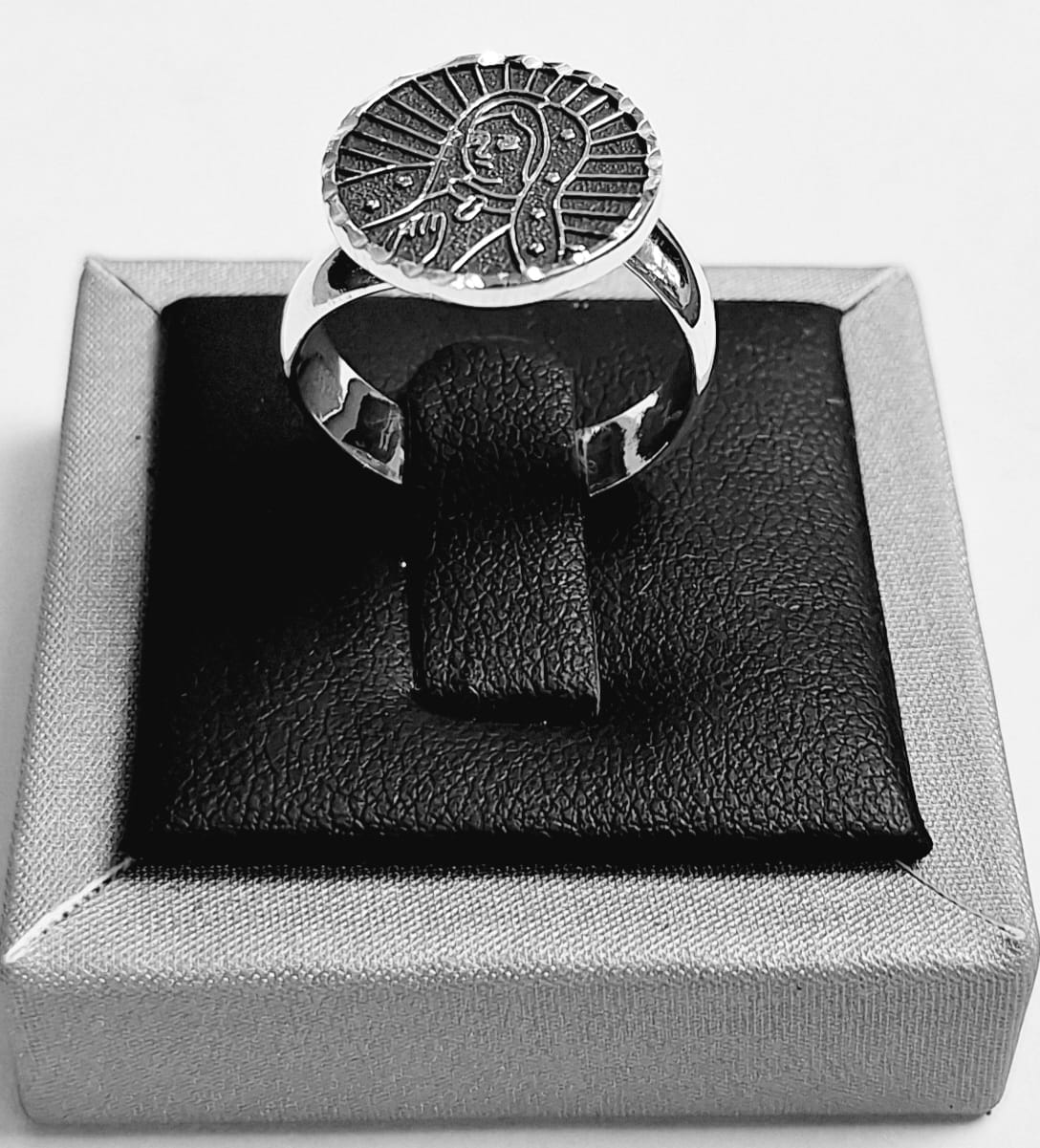 ANILLO VIRGEN DE GUADALUPE EN PLATA LEY 925