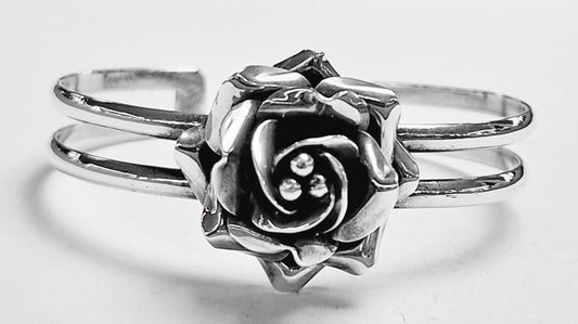 BRAZALETE ROSA EN PLATA LEY 925
