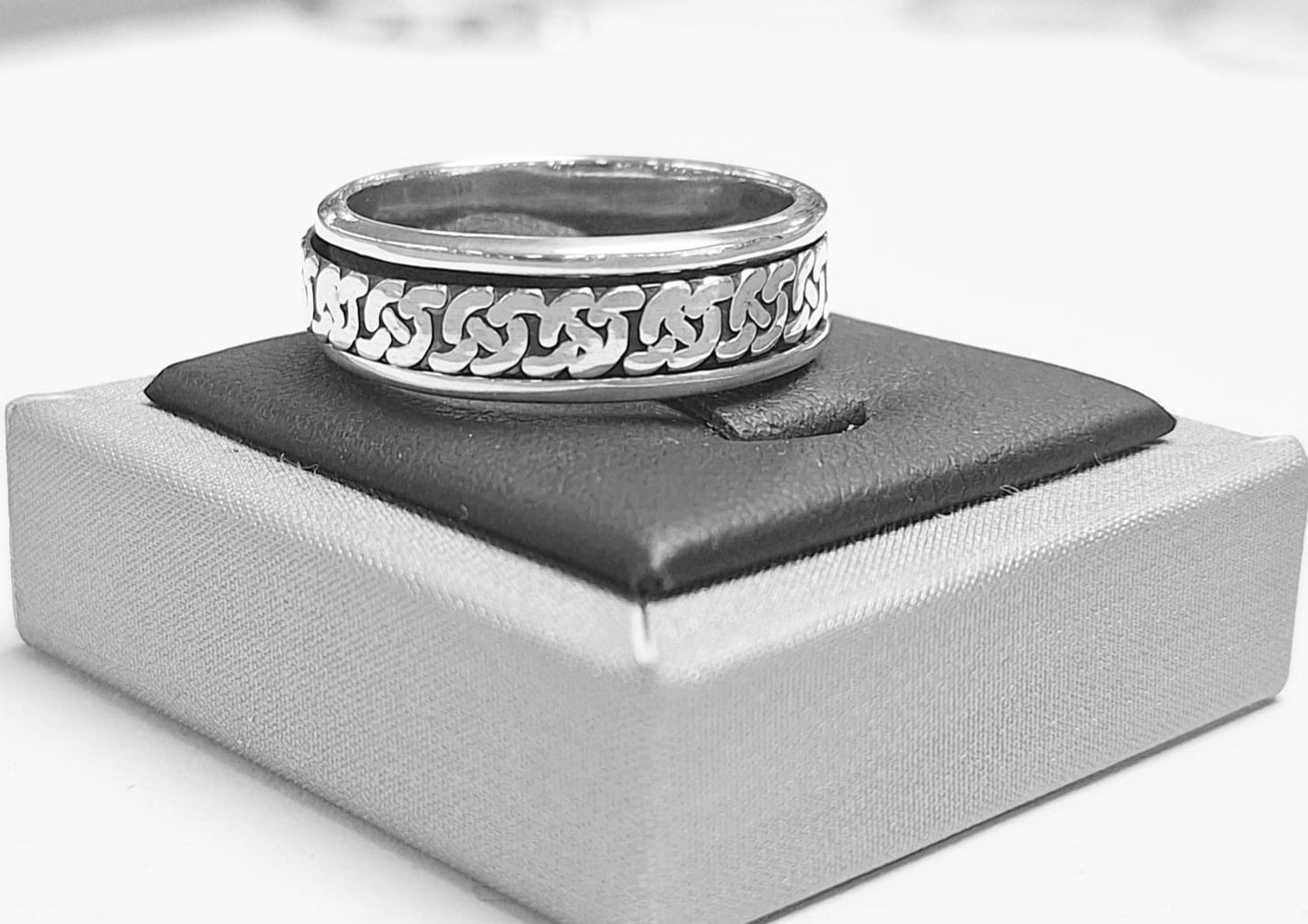 ANILLO  ANTI ANSIEDAD EN PLATA LEY 925