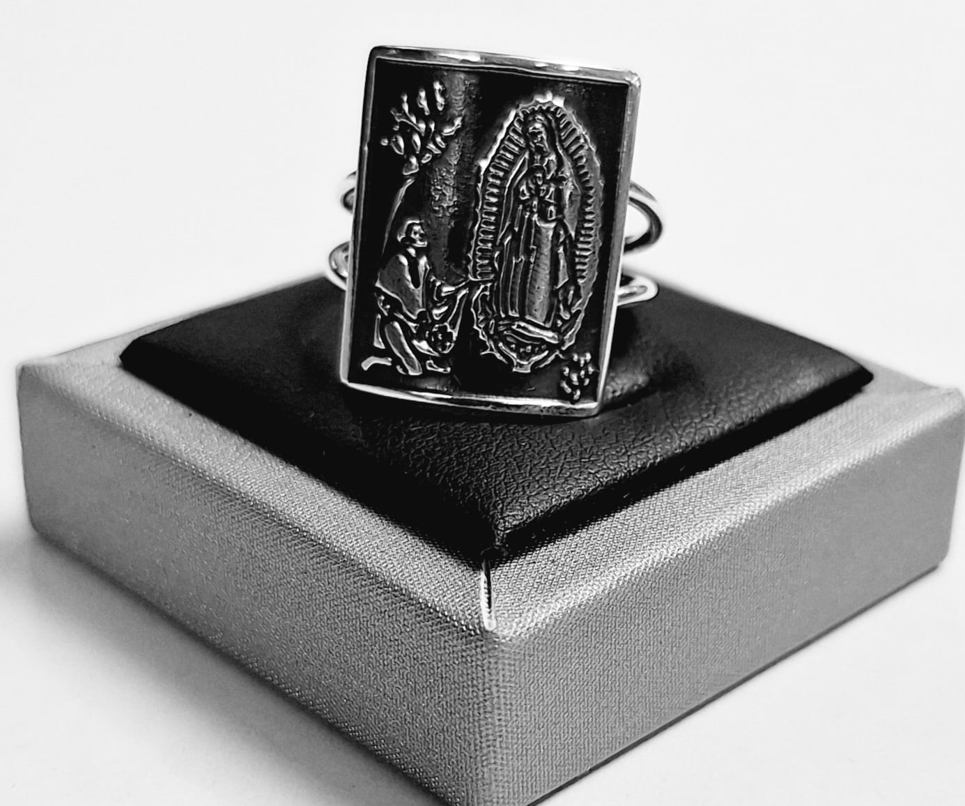 ANILLO VIRGEN DE GUADALUPE EN PLATA LEY 925