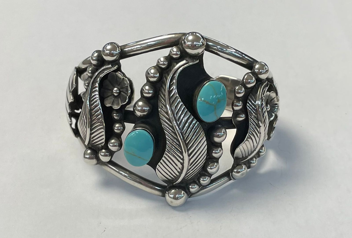 BRAZALETE EN PLATA 925  CON TURQUESA