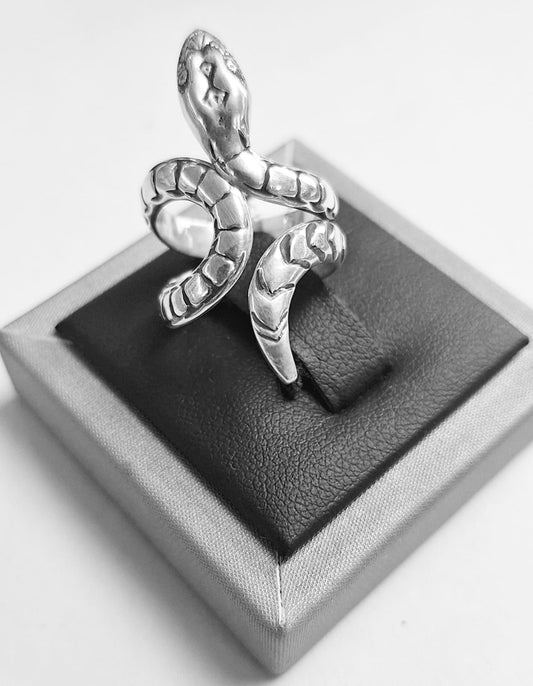 ANILLO SERPIENTE EN PLATA LEY 925