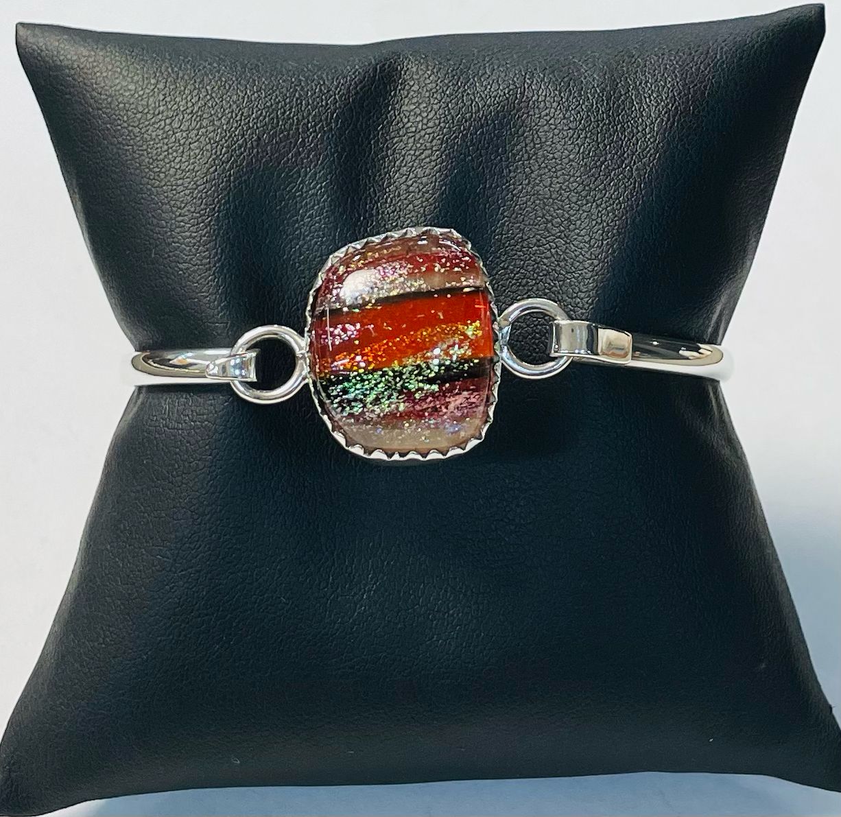 BRAZALETE CON DICROICO EN PLATA LEY 925