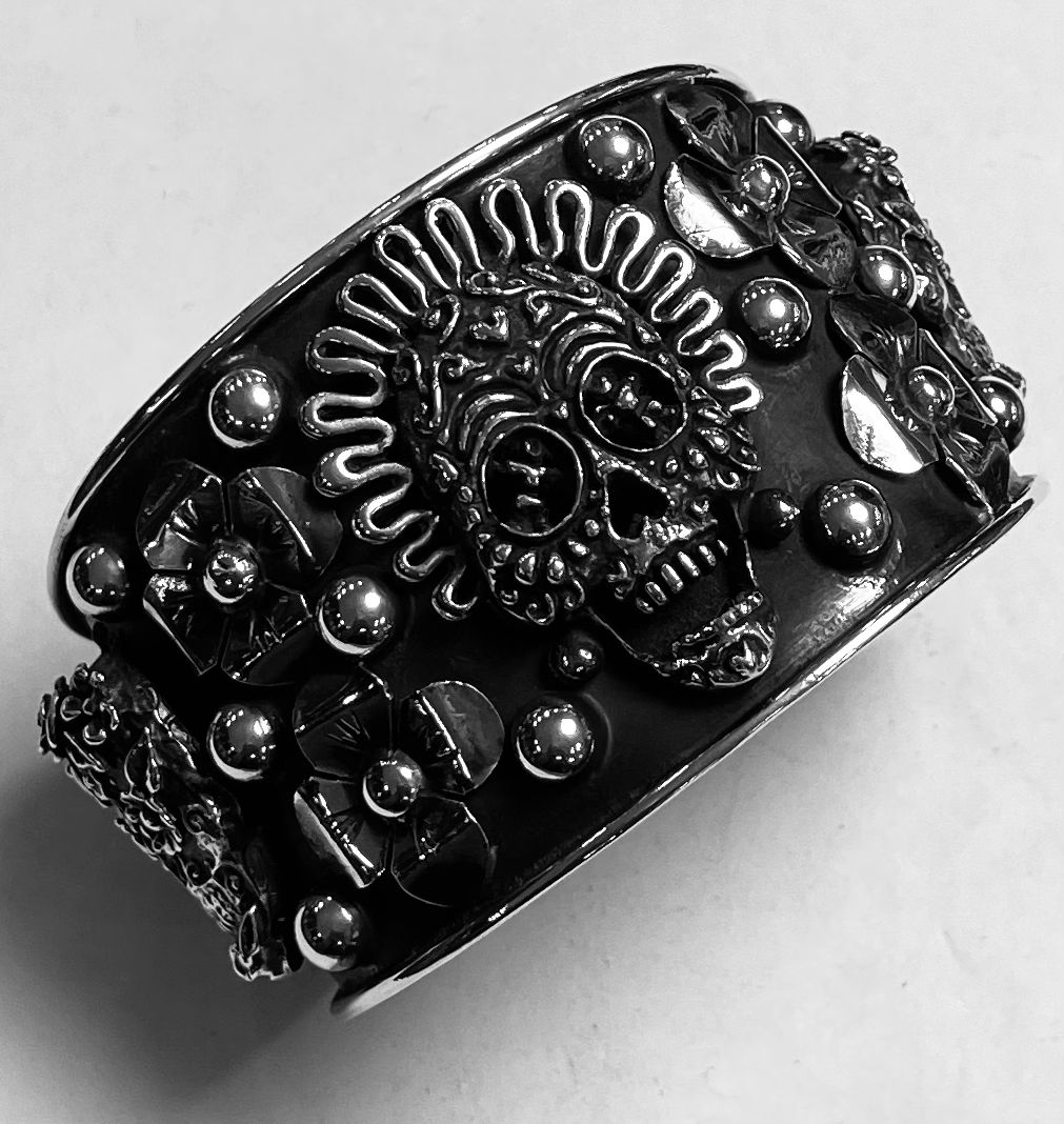 BRAZALETE CATRINA EN PLATA LEY 925