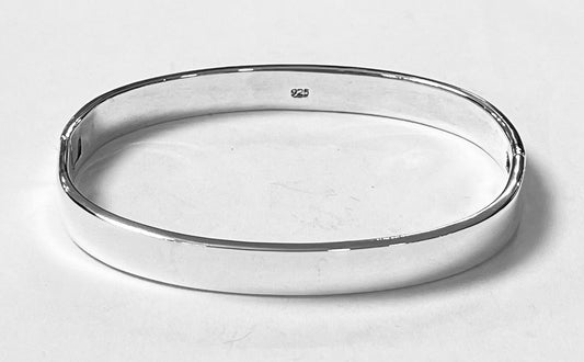 BRAZALETE OVALADO  EN PLATA LEY 925