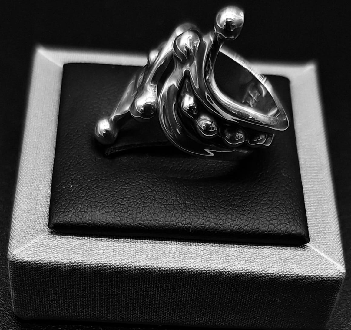 ANILLO PLATA LEY 925, VINTAGE