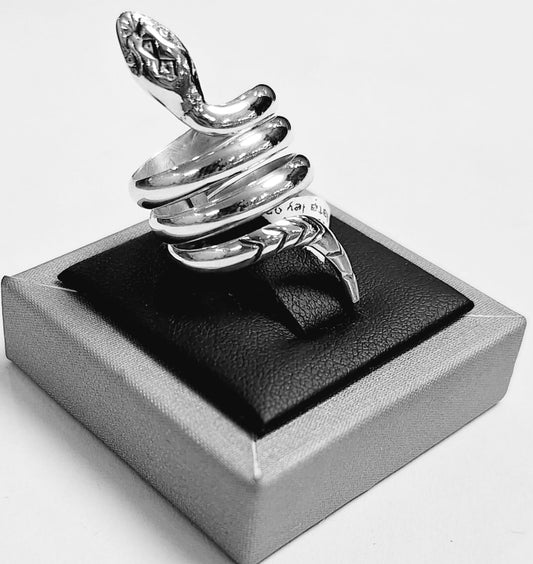 ANILLO SERPIENTE EN PLATA LEY 925