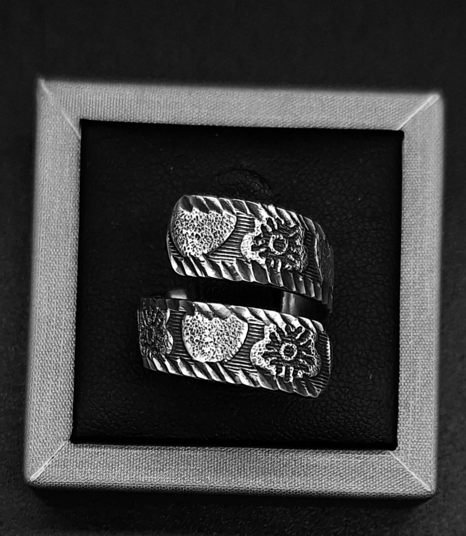 ANILLO PLATA LEY 925, VINTAGE